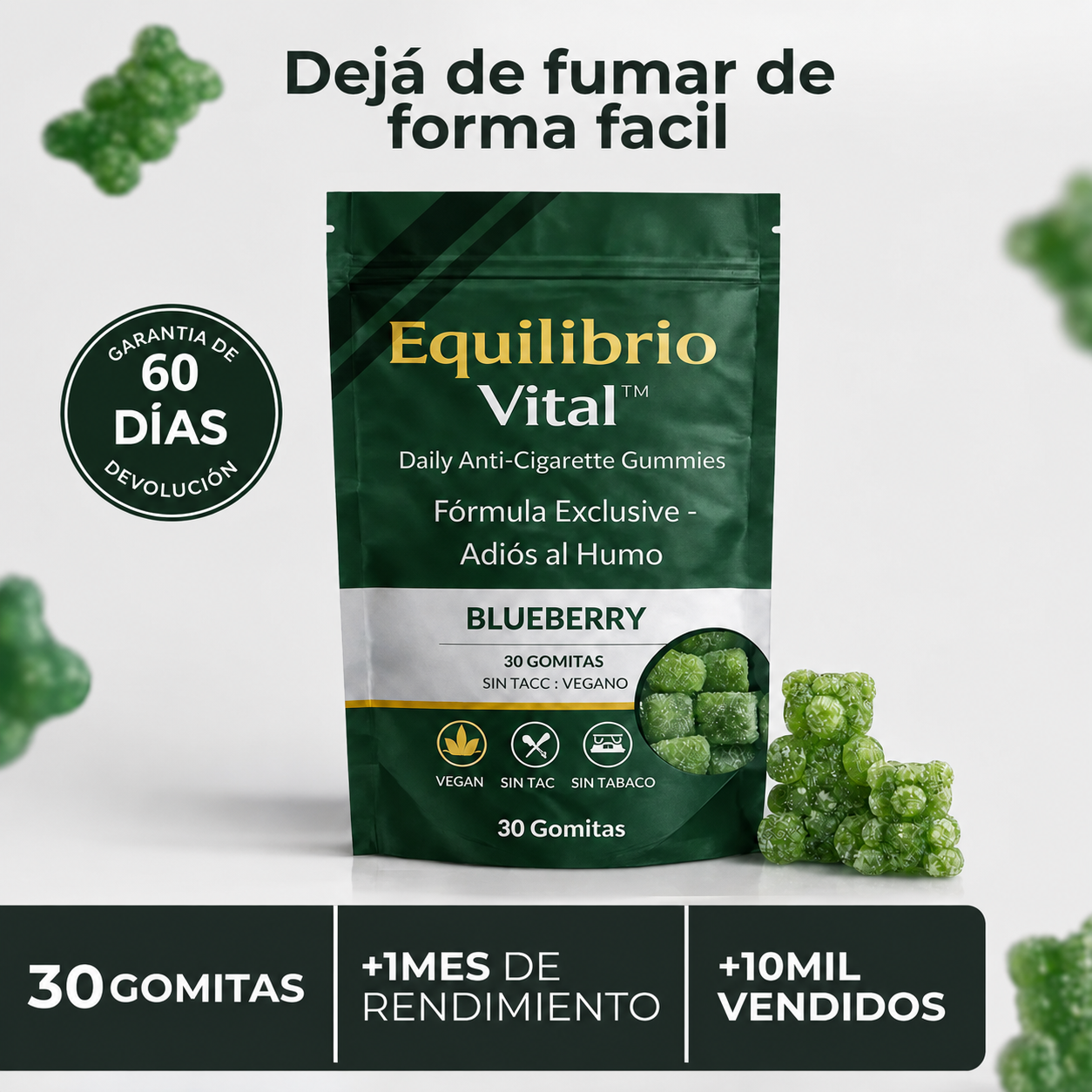 Gomitas EQUILIBRIO VITAL™️: Solución diaria para dejar de fumar