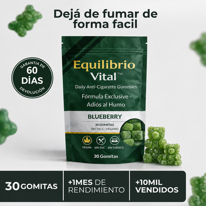 Gomitas EQUILIBRIO VITAL™️: Solución diaria para dejar de fumar